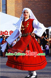 Traditional Greek Dance Costume for Women