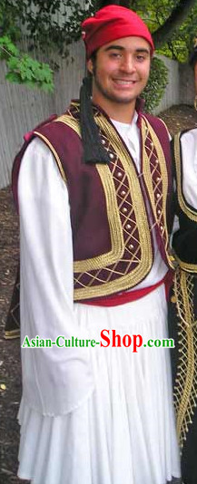 Mens Greek National Costumes Complete Set