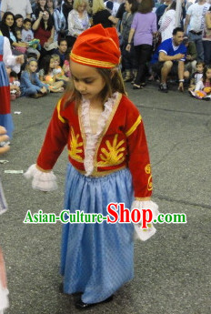 Little Girls Greek National Costumes Complete Set