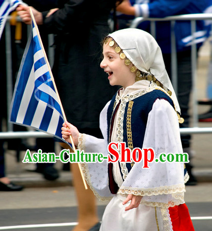Child Greek Costume Complete Set