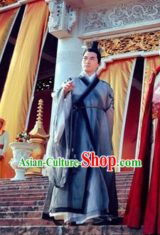 Ancient Taoist Tai Chi Outfit and Headpieces Complete Set