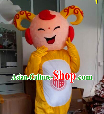 Chinese New Year Celebration Sheep Mascot Costumes Complete Set for Adults