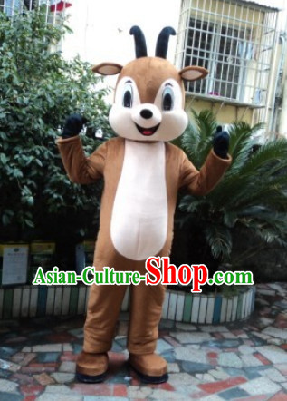 Chinese New Year Laughing Sheep Mascot Costumes Complete Set