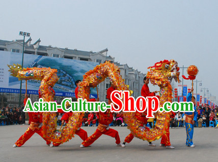 18 Meters 10 People Olympic Games Dragon Dance Equipments Complete Set for Kids