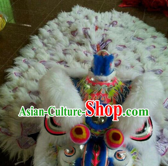 White Lion Dance Head for Sale Complete Set