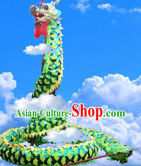 Green Dragon Dance Costumes Complete Set