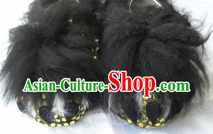 Professional Silk and Wool Lion Claw Shoes