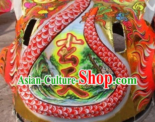 Original Painting Chinese Lion Costumes