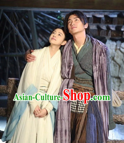 Chinese Shen Diao Xia Lv Return of the Condor Heroes Yang Guo Costumes for Men