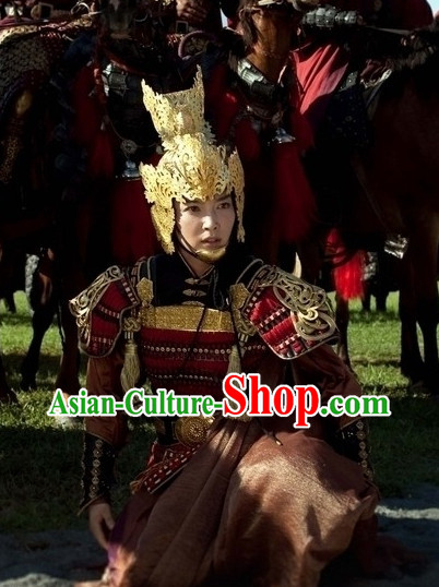 China Female General Gold Hat Helmet