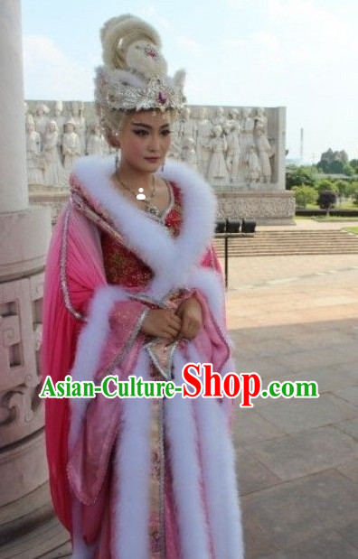 Ancient Chinese Fox Spirit Movies Costumes and Hair Accessories