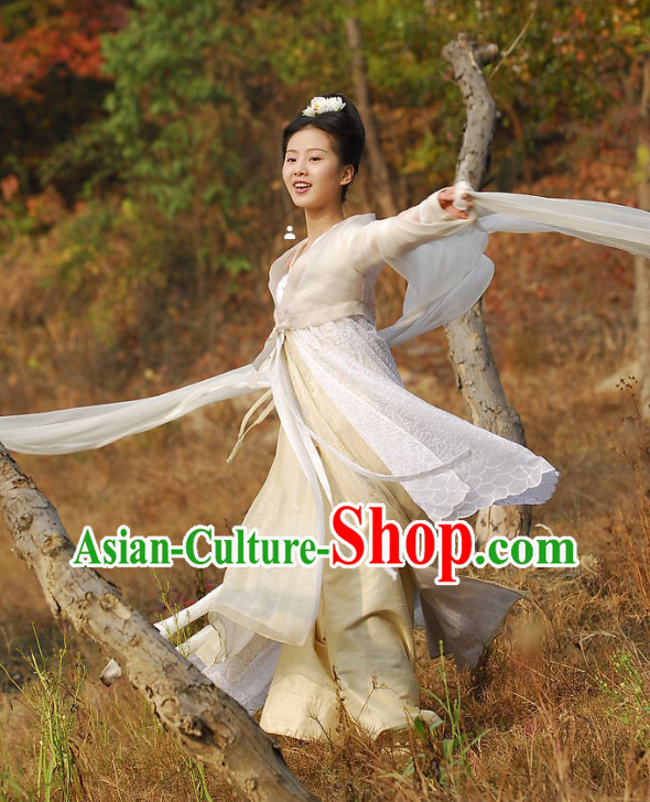 Ancient Chinese Fairy Movies Costume and Hair Accessories