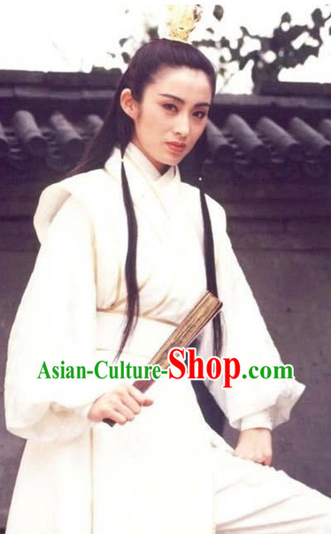 Chinese Classical Superhero Knight Swordswomen Costumes Complete Set