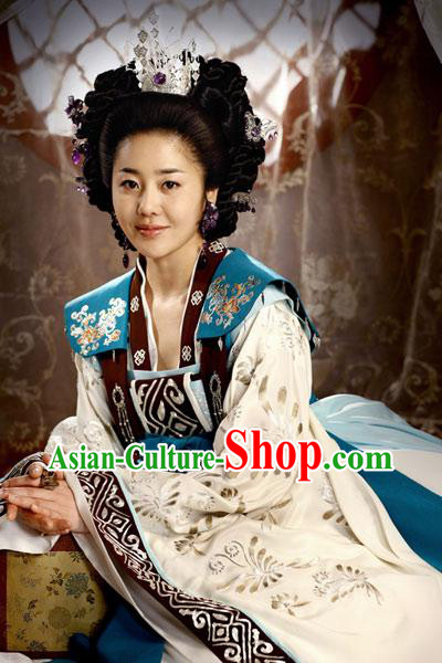 Traditional Korean Princess Clothing Costumes  and Hair Accessories Complete Set