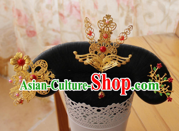 Chinese Traditional Manchu Princess Hair Jewelry