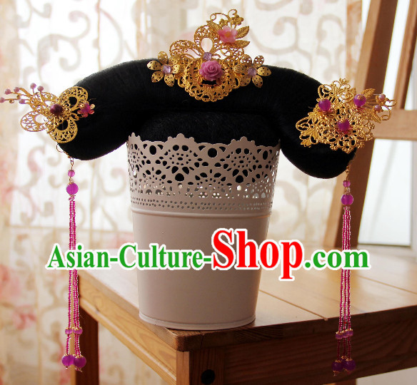 Chinese Traditional Qing Dynasty Princess Hair Decorations for Women