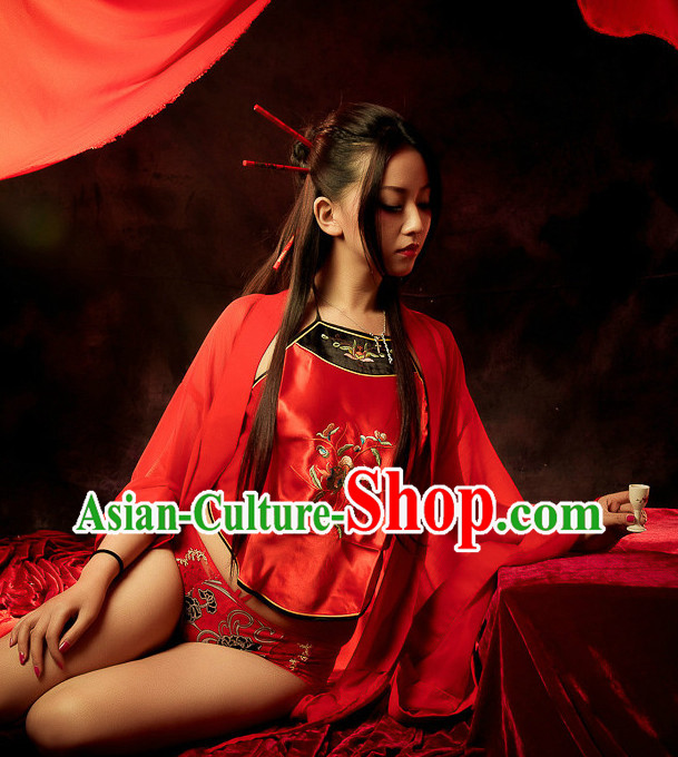 Traditional Chinese Hanfu Costumes Complete Set