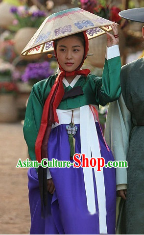 Traditional Korean Female Hanbok Costumes