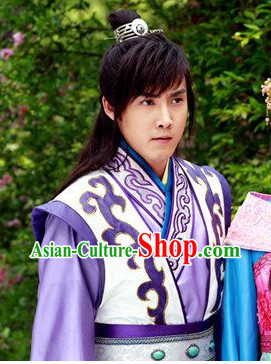 China Tang Prince Costumes and Coronet Complete Set for Men