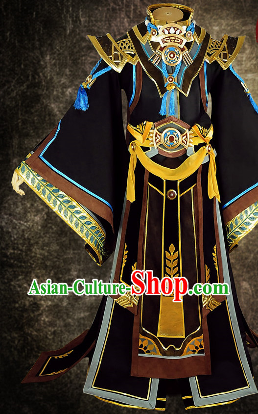 Asian China Emperor Carnival Costumes Full Set for Men