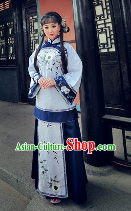 China Minguo Time Lady Mandarin Clothes Complete Set for Women