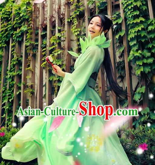 Green Fairy Dress Suit for Women