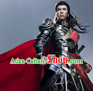 Asian China Gladiator Armor Costumes and Cape Complete Set.