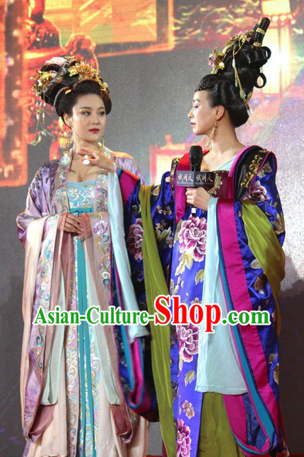 Chinese TV Play Empress Costumes and Hair Accessories Complete Set