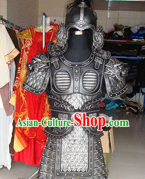 Chinese Superhero TV Play Armor Costumes and Helmet