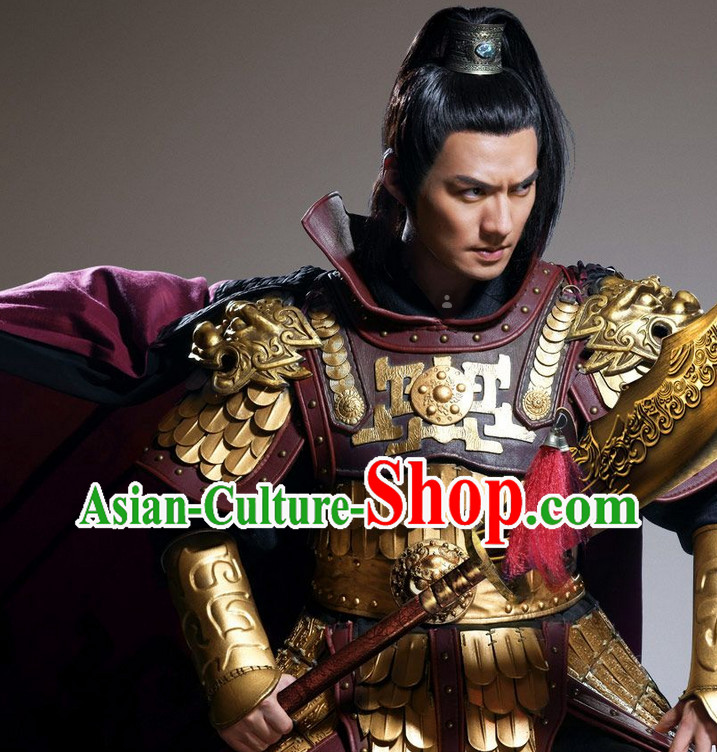 Ancient Traditional Emperor Armor Suit Complete Set for Men