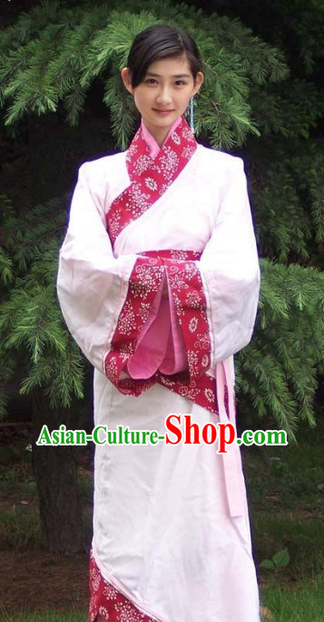 China Ancient Traditional Hanfu Clothing Complete Set