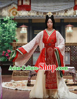 Han Dynasty Queen Costumes and Hair Accessories