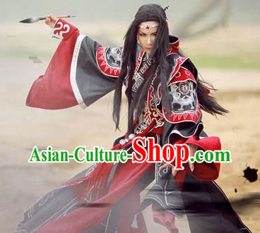 Ancient China Kung Fu Warrior Armor Cosplay Costumes for Men