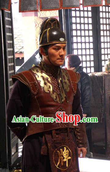 China Ancient Bodyguard Official Costumes and Hat
