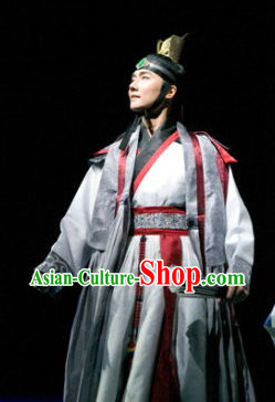 Korean Traditional Scholar Dress and Hat for Men