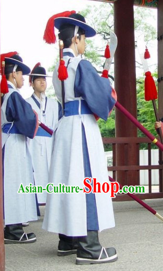 Korean Traditional Guard Dress and Hat for Men