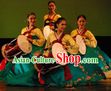 Korean Traditional Hanbok Drum Costumes for Women