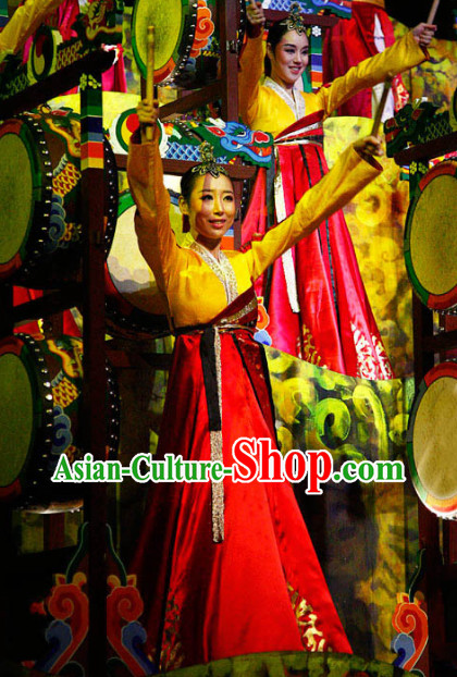 Korean Traditional Stage Performance Dance Costume for Women
