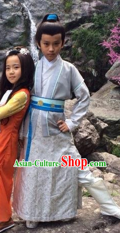 Chinese Lengend of the Ancient Sword Superhero Knight TV Play Costumes for Kids