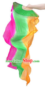 71 Inches Oriental Silk Folding Fans