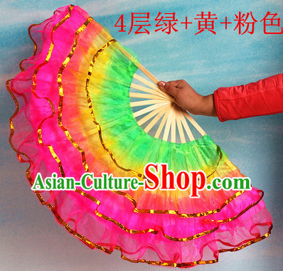 Four Layers Chinese Dancing Fan