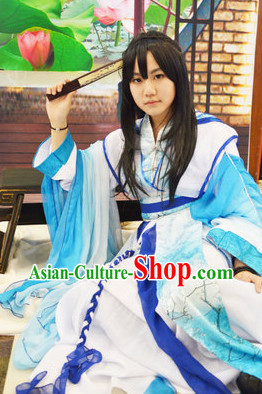 Blue Chinese Classical Cosplay Costumes