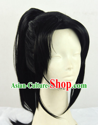 Ancient Chinese Black Warrior Wig