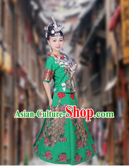 China Hmong Miao Stage Costumes for Women