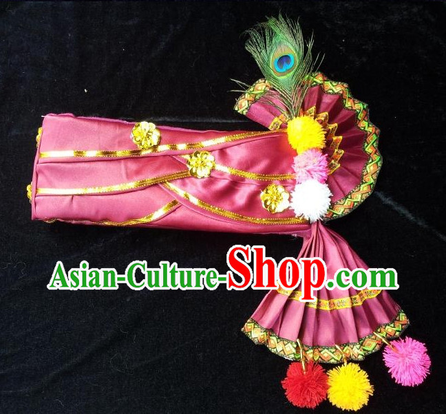 Traditional Asian Thailand Peacock Headwear for Men