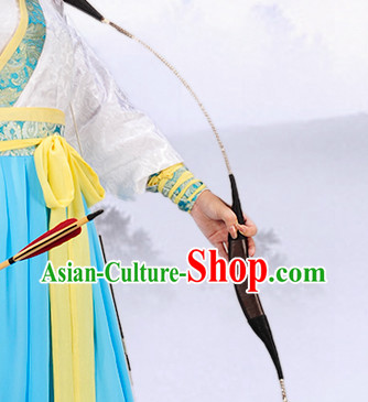 Chinese Traditional Black Archer Hanfu Uniform for Women