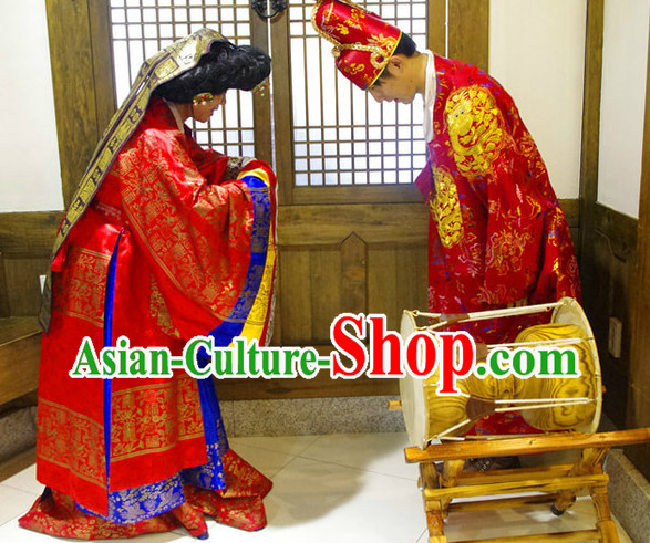 Korean Traditional Wedding Dresses for Men and Women