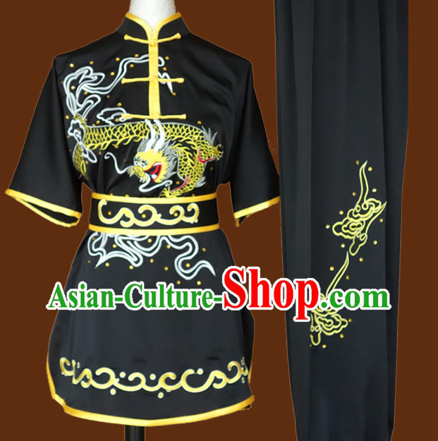 Top Dragon Embroidery Martial Arts Competition Clothes Complete Set