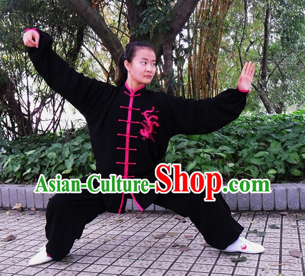 Phoenix Embroidery Wing Chun Kung Fu Uniforms for Women