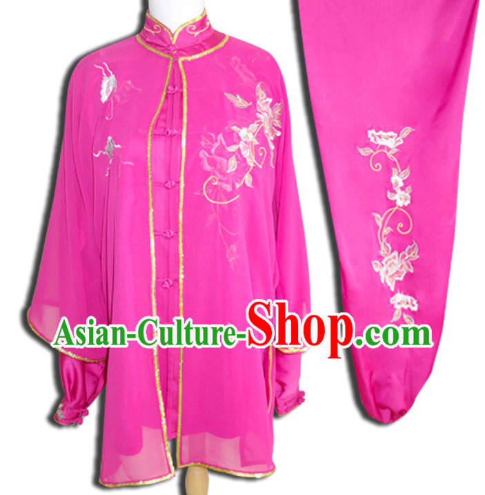 Top Short Sleeves Kung Fu Marshal Arts Wu Shu Uniform Complete Set